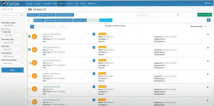 FarEye Dashboard