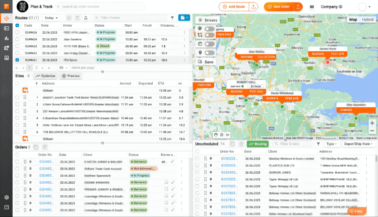 Track-POD Dashboard