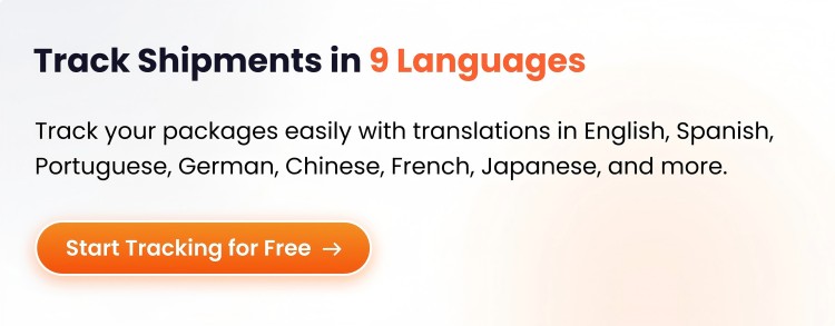 Track shipments in 9 languages