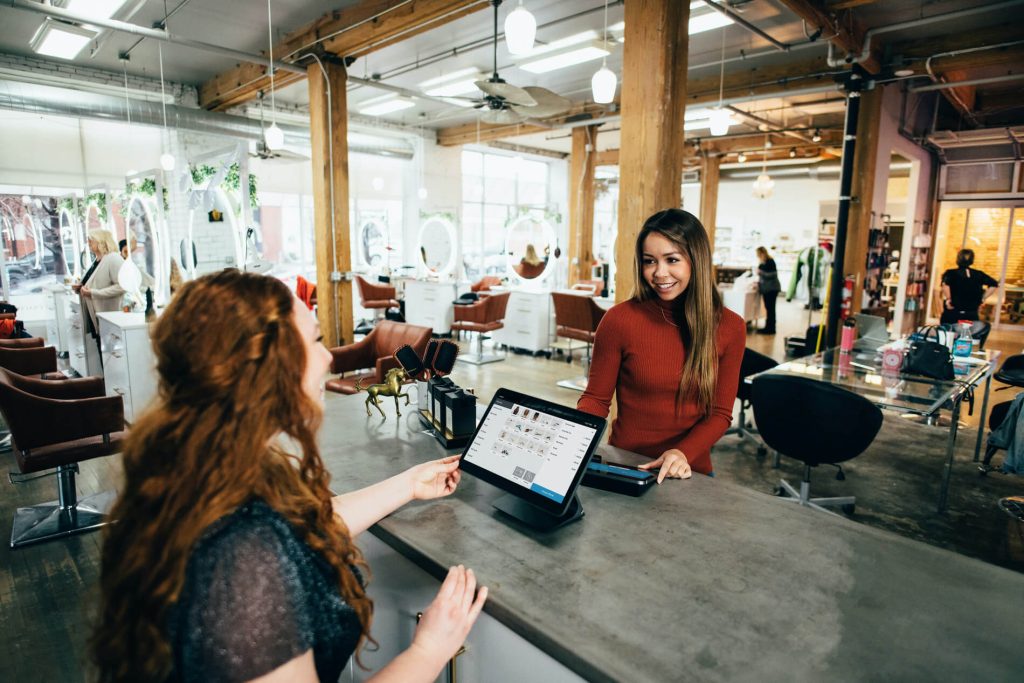 Stores need special computer systems to process online orders. 